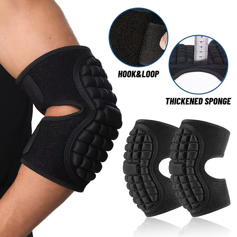 Tennis Elbow Brace - 1쌍 팔꿈치 보호대, 배구 스폰지 지지