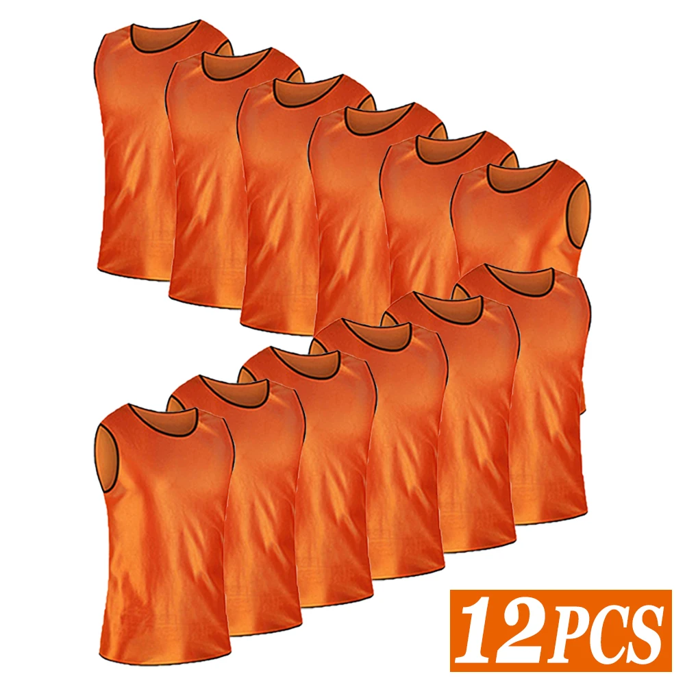 Sports Equipment Jersey - 12PCS 축구 훈련 조끼 어린이를위한 통기성
