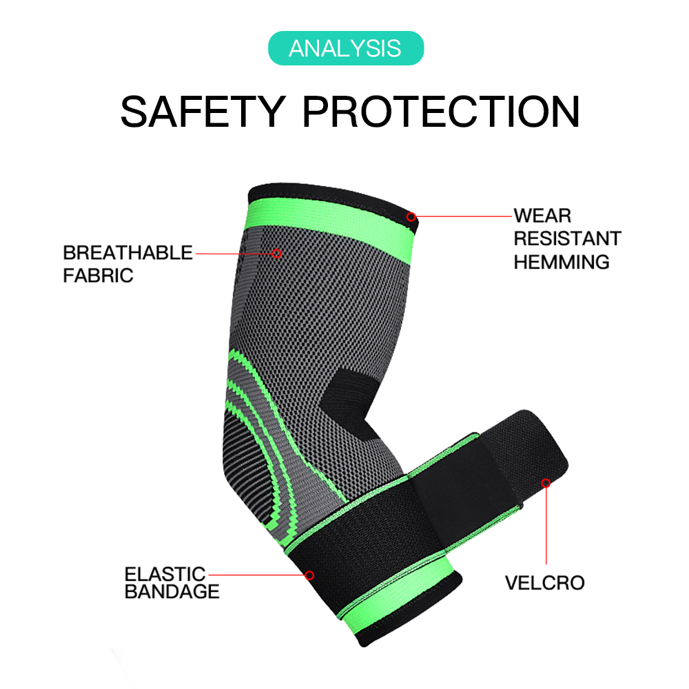 1개 팔 보호 압박 슬리브 팔꿈치 보호대 웨이트리프팅  - Tennis Elbow Brace 리뷰 및 가격