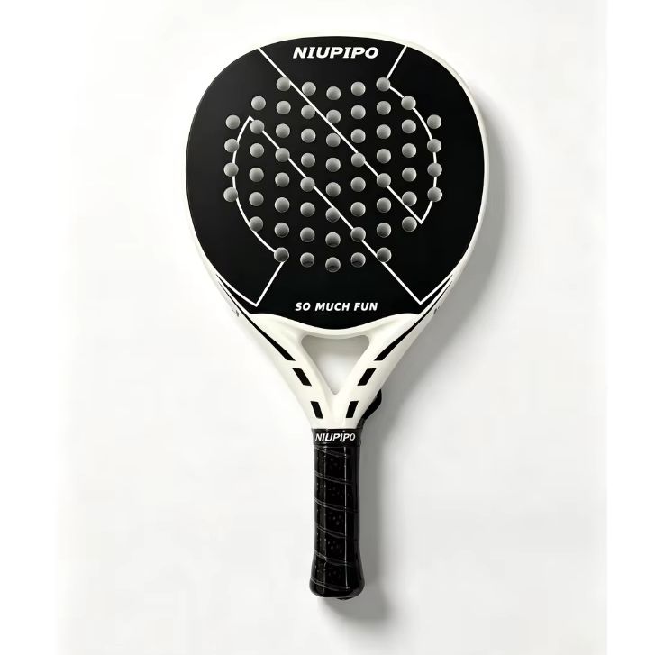 신제품 NIUPIPO 블랙 화이트 패들 테니스 라켓 충 - Padel Racket Carbon 리뷰 및 가격