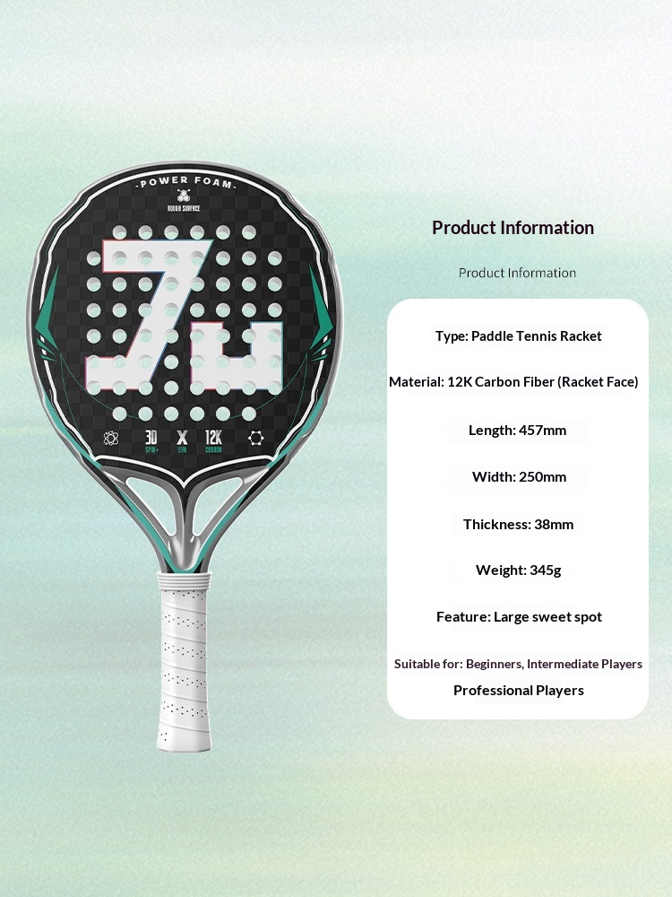 탄소 섬유 소재 12K 케블라 혼합 패들 라켓, 고밀도 - Padel Racket Carbon 리뷰 및 가격