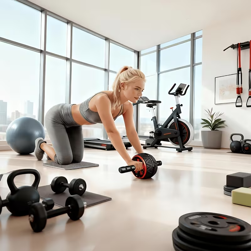복근 롤러 휠 및 무릎 매트, 복부 및 코어 근력 강화 - Sports Equipment Images 리뷰 및 가격