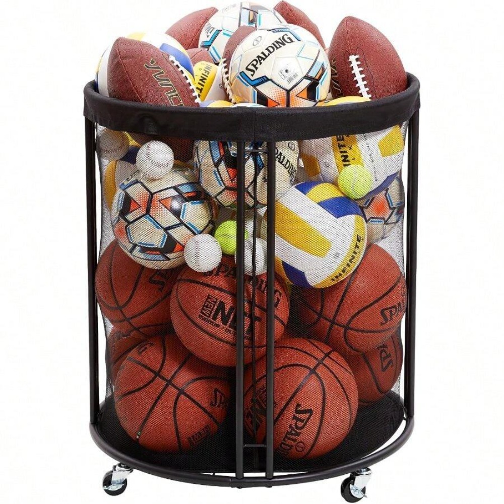 헤비 듀티 볼 보관함 카트 (축구, 농구, 배구, 풋볼 - Sports Equipment Basketball 리뷰 및 가격