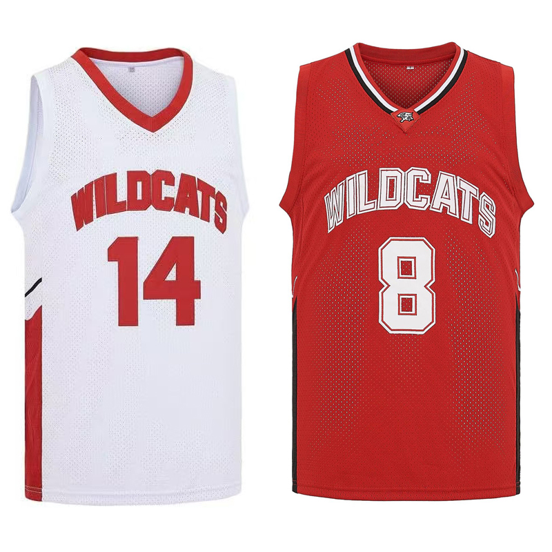 영화 와일드캣츠 고등학교 # 14 트로이 볼튼 # 8  - Sports Equipment Jersey 리뷰 및 가격
