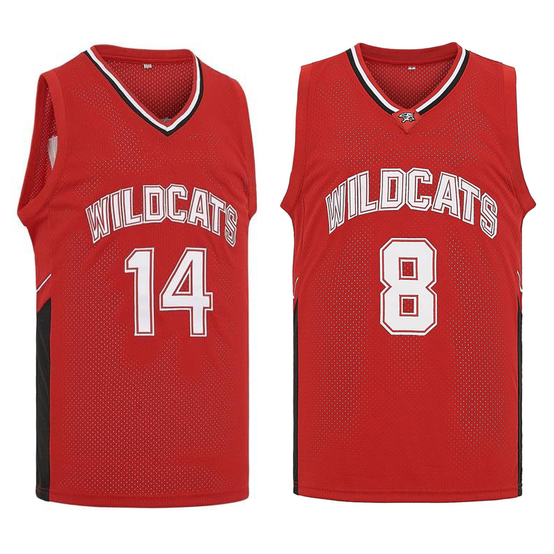 영화 와일드캣츠 고등학교 # 14 트로이 볼튼 # 8  - Sports Equipment Jersey 리뷰 및 가격