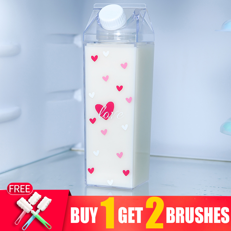 1000ml 투명 사각형 플라스틱 음료 병 물병 컵 물 - Sports Equipment Kitchener 리뷰 및 가격