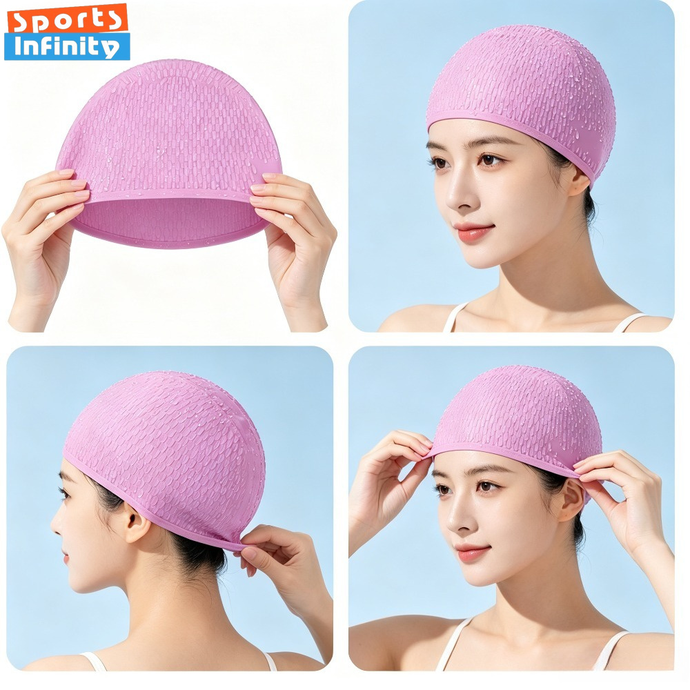 성인용 실리콘 수영모 여성 남성용 신축성 있는 수영 모 - Swim Cap Silicone 리뷰 및 가격