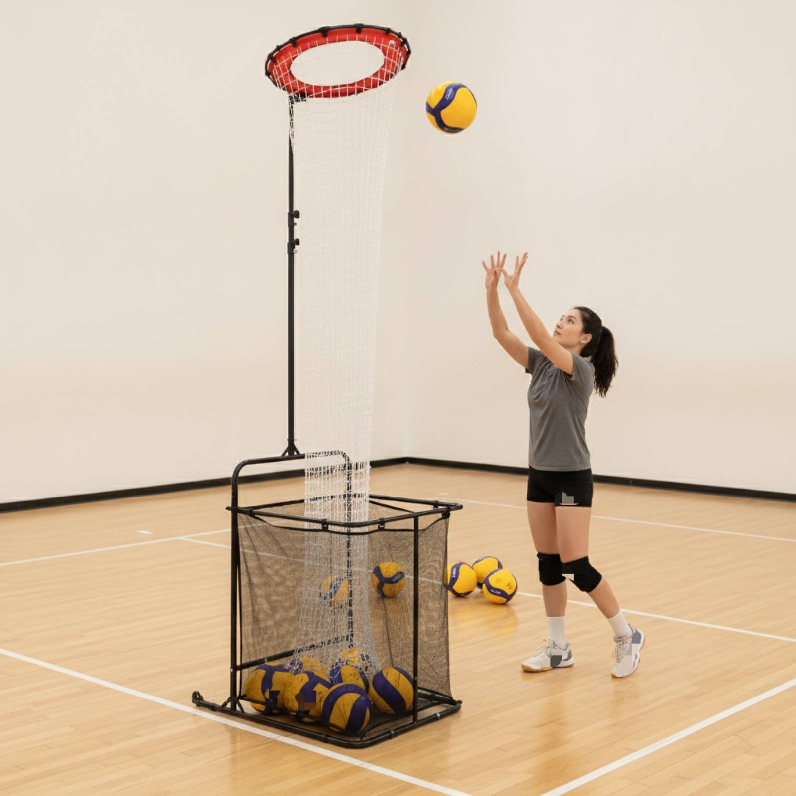 볼 수집 가방이 있는 배구 연습 장치, 볼 수집기가 있 - Sports Equipment Volleyball 리뷰 및 가격