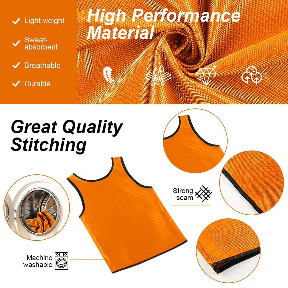 12PCS 축구 훈련 조끼 어린이를위한 통기성 메쉬 스 - Sports Equipment Jersey 리뷰 및 가격